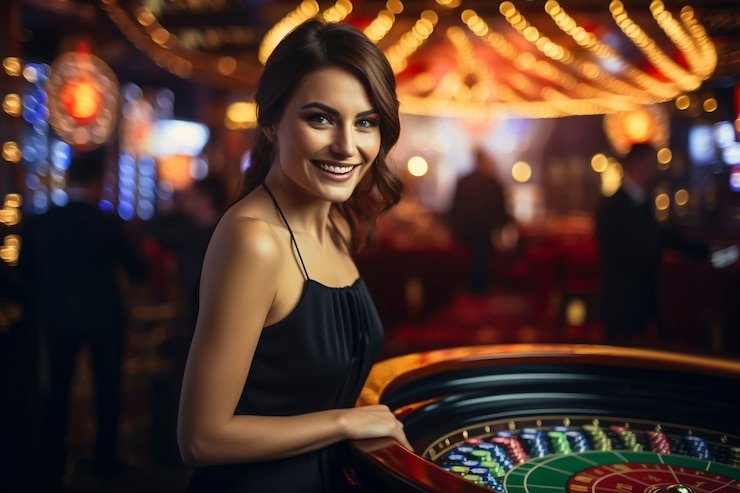 Antarmuka permainan Fishing Arcade dengan mekanik target dan elemen visual interaktif